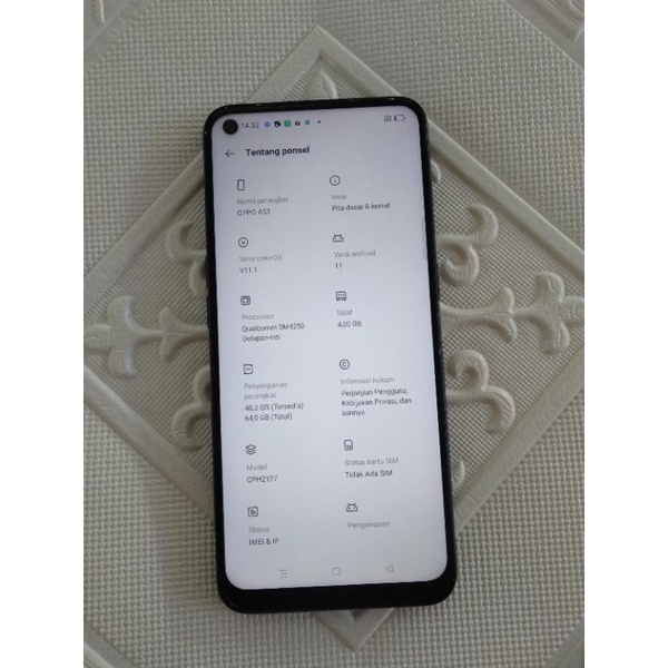 Second Oppo A53 4/64GB Ex Garansi Oppo Indonesia