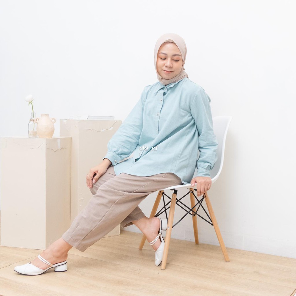 HAICLO Ava Linen Shirt / Atasan Kemeja Wanita-2
