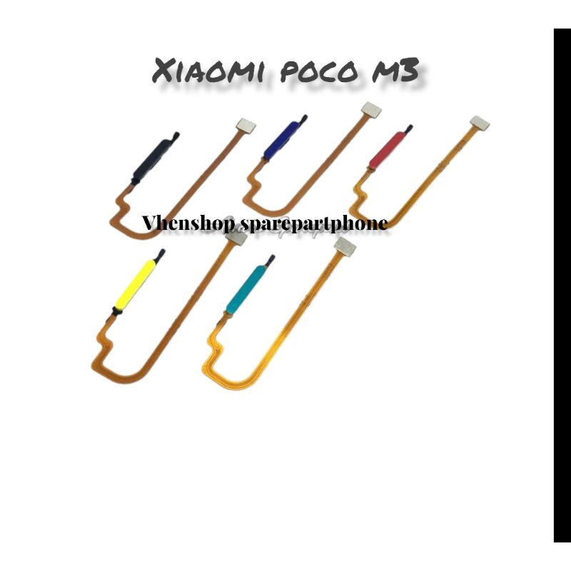 FLEXIBLE FINGERPRINT FLEKSIBEL SIDIK JARI SENSOR ID ON OFF POCO M3 POCOPHONE M3 ORIGINAL