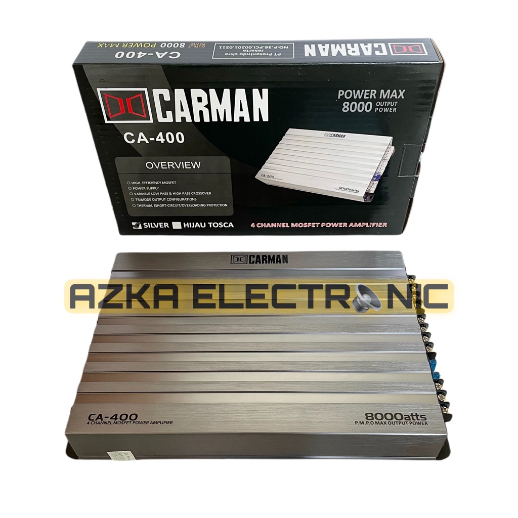 Power Amplifier Mobil 4 Channel Carman CA 400 8000 Watt