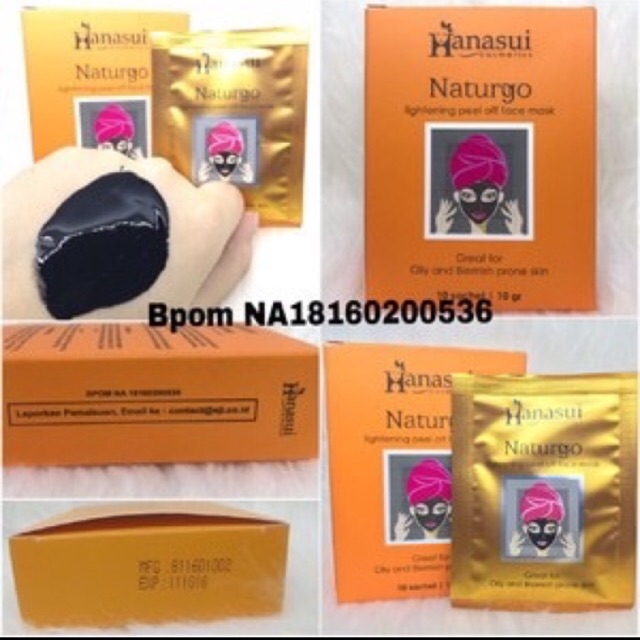Masker Hanasui Naturgo Masker Komedo Grosir/Box