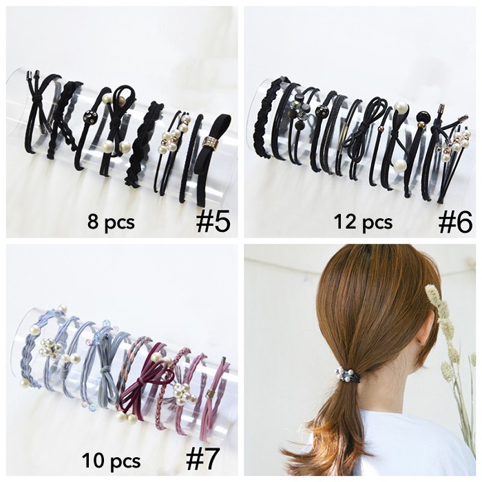 ★ Cayman ★ 1 Set Ikat Rambut Simple Bahan Karet Gaya Wanita Fashion Women Lady Hair Band jew35-2