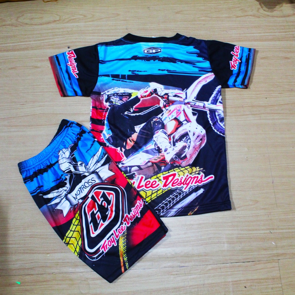 jersey baju cross motor/baju setelan sepeda anak