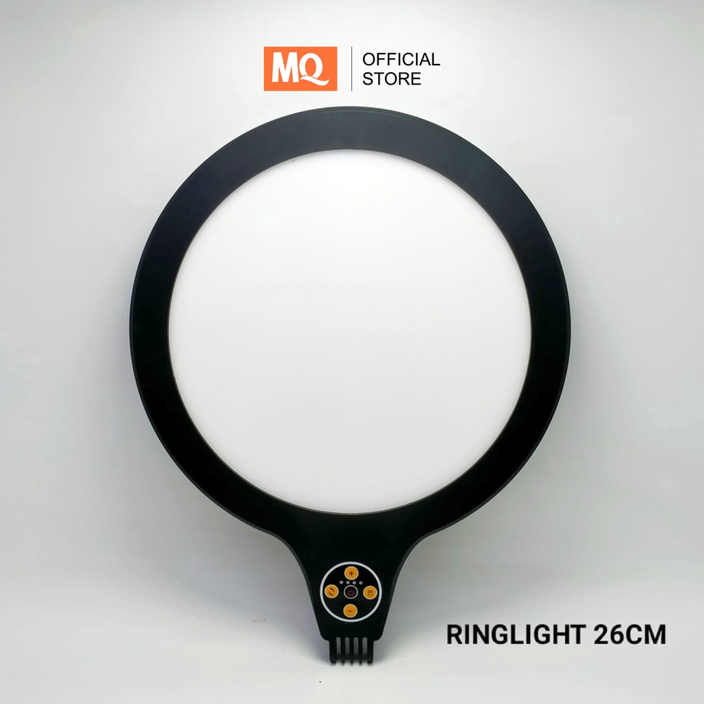 MQ Ringlight 26cm Lazypod Mode with Phone holder 2in1 Jepit meja Ringlight H10