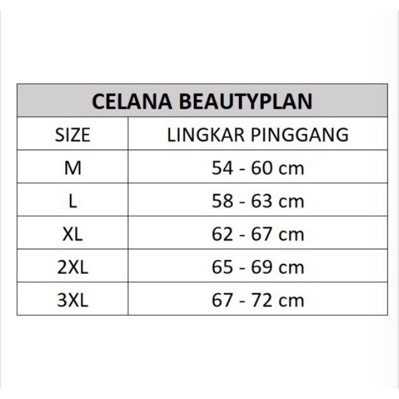 Celana Beautyplan 3 Pengait, Celana Korset 3 Pengait