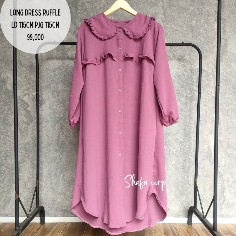 LONG TOP CRINCKLE LONG DRESS