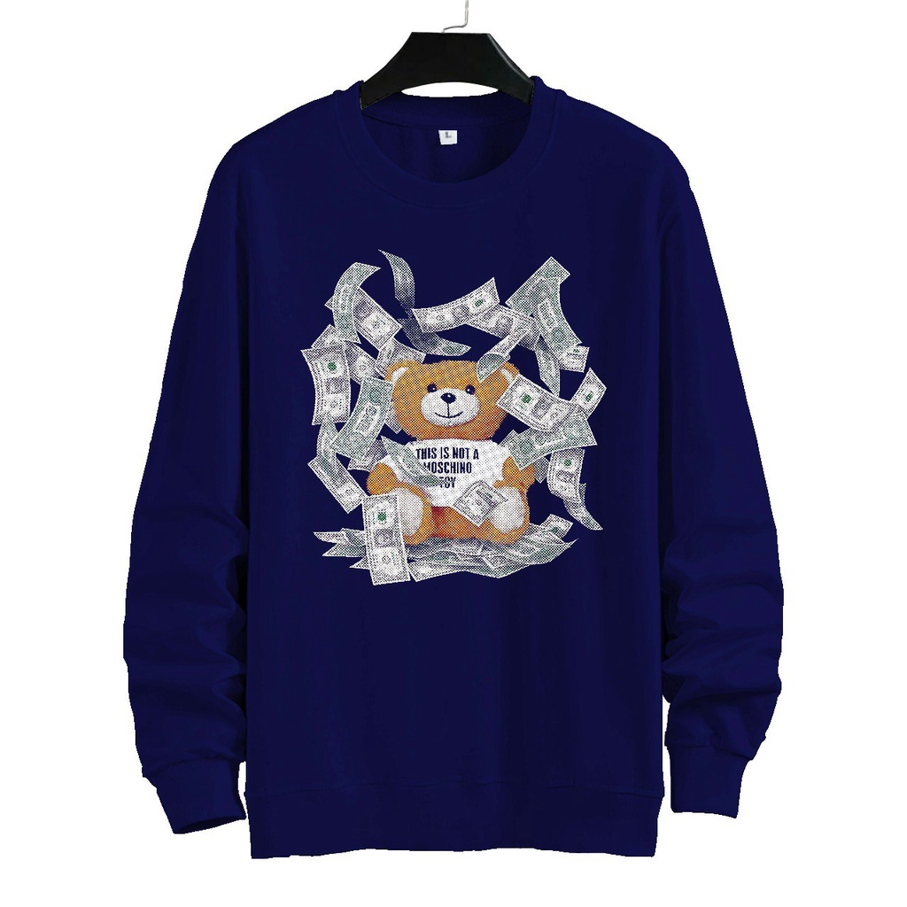 SWEATER UNISEX ( MONEY BEAR )PRIA DAN WANITA  SWEATER JUMBO,