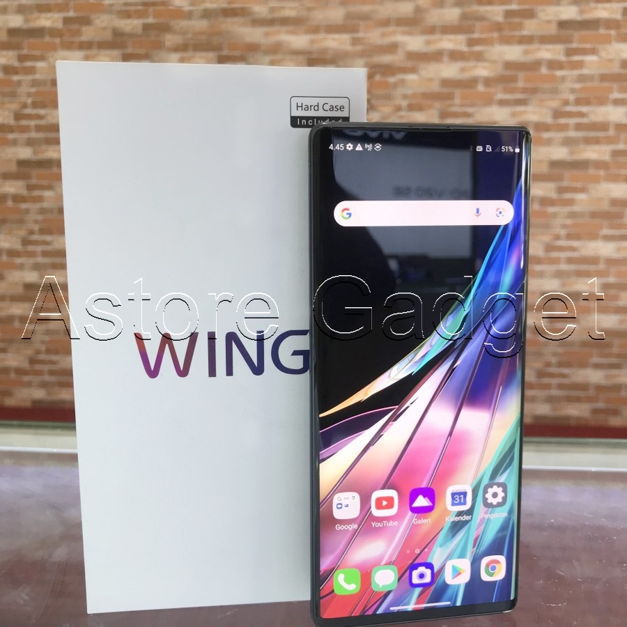 LG WING 5G 256GB - RAM 8GB - Original - Bekas - Fullset