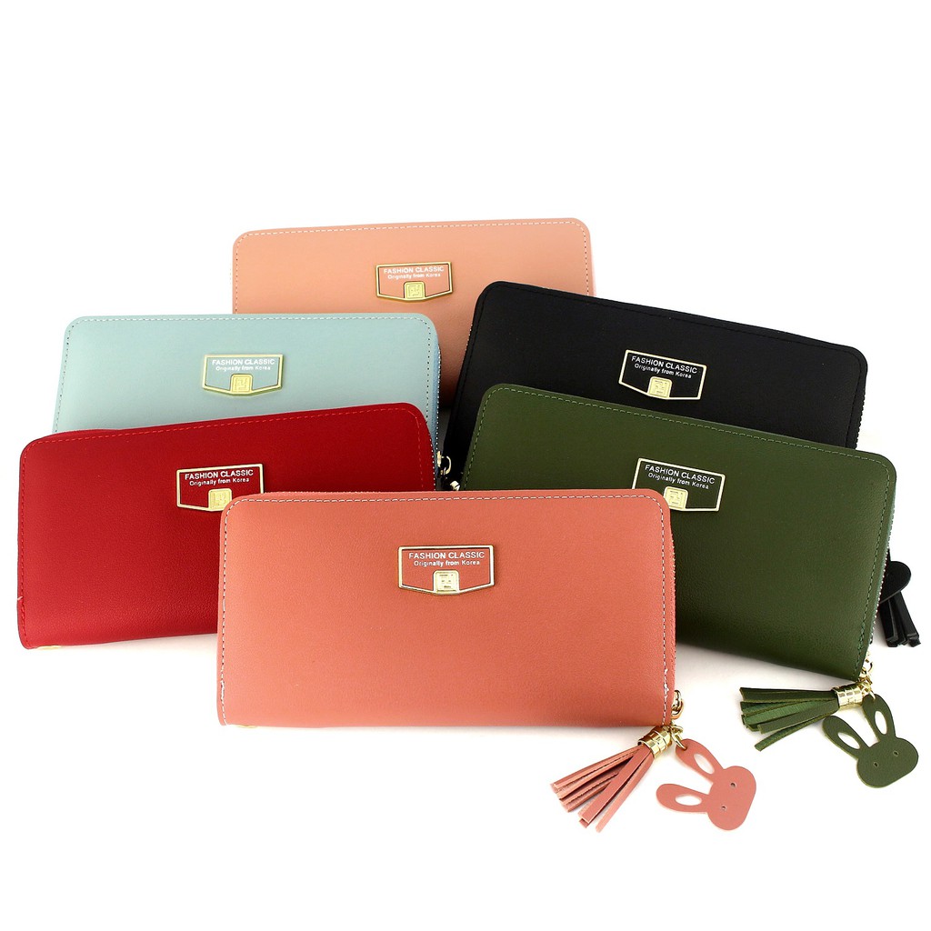 TOKOKOE - Dompet Wanita Cantik Model Panjang Korea Original - Fashion Classic FC Series