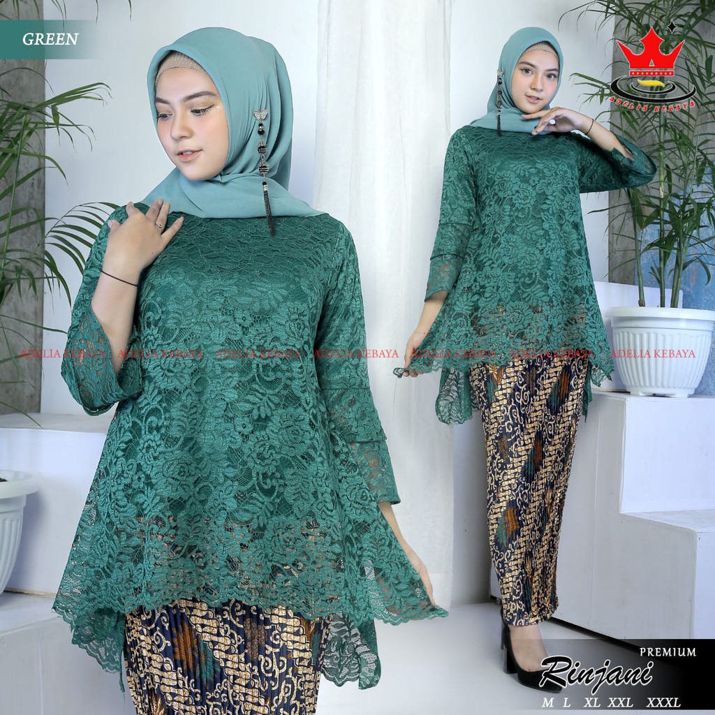 ADE> ORIGINAL BIG SIZE - KEBAYA RINJANI BRUKAT MODERN - KEBAYA BRUKAT JUMBO - BRUKAT KEBAYA JUMBO-5