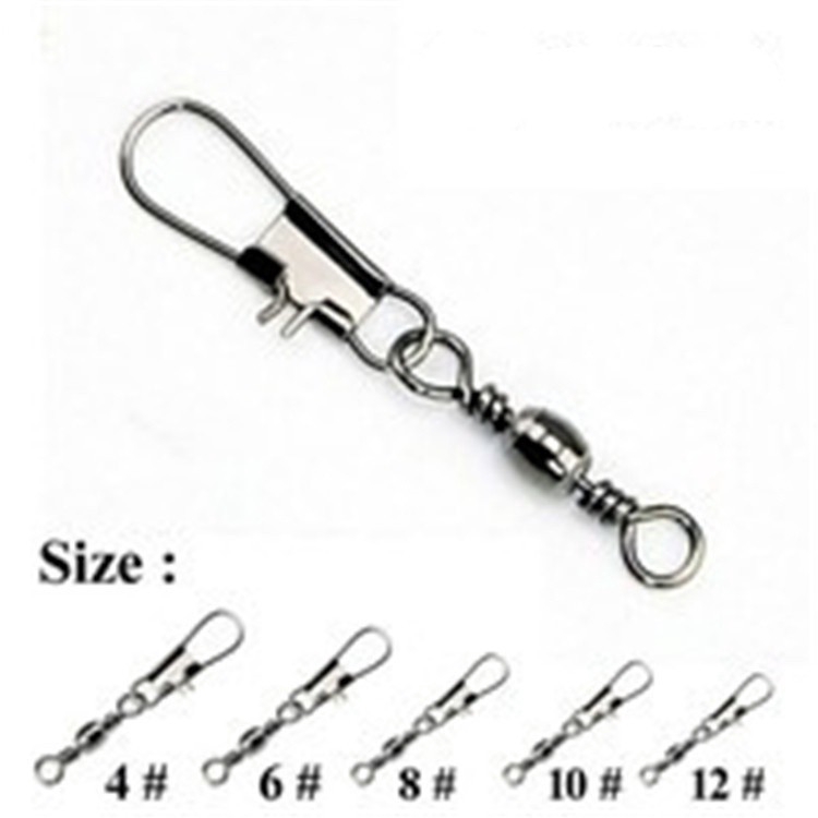 30pcs Ring Konektor Benang Pancing Bahan Stainless Steel