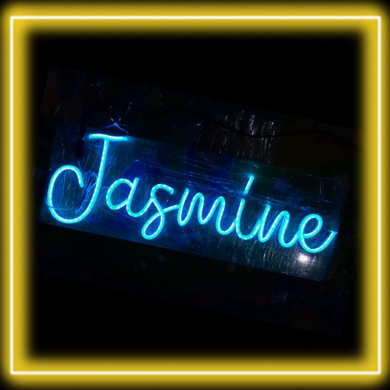 "TERMURAH"  Neon flex sign custom 7 huruf tinggi 15 cm. kualitas terjamin