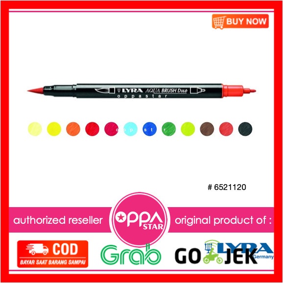 

(BISA COD) Lyra Dual Brush Pen - Aqua Brush Duo Set 12 #1120