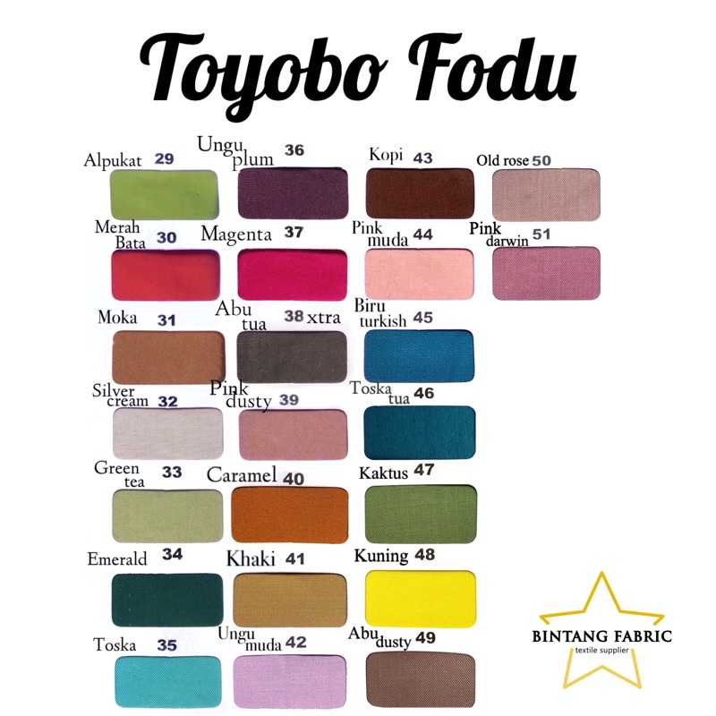 Bahan Kain Katun TOYOBO FODU 1 meter-7