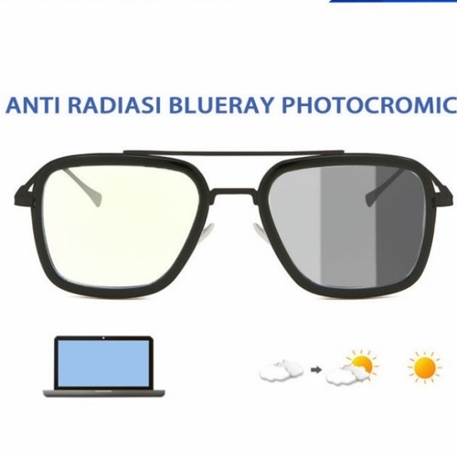 Kacamata Tonys  Blueray Photocormic MInus Antiradiasi Bisa custom Lensa