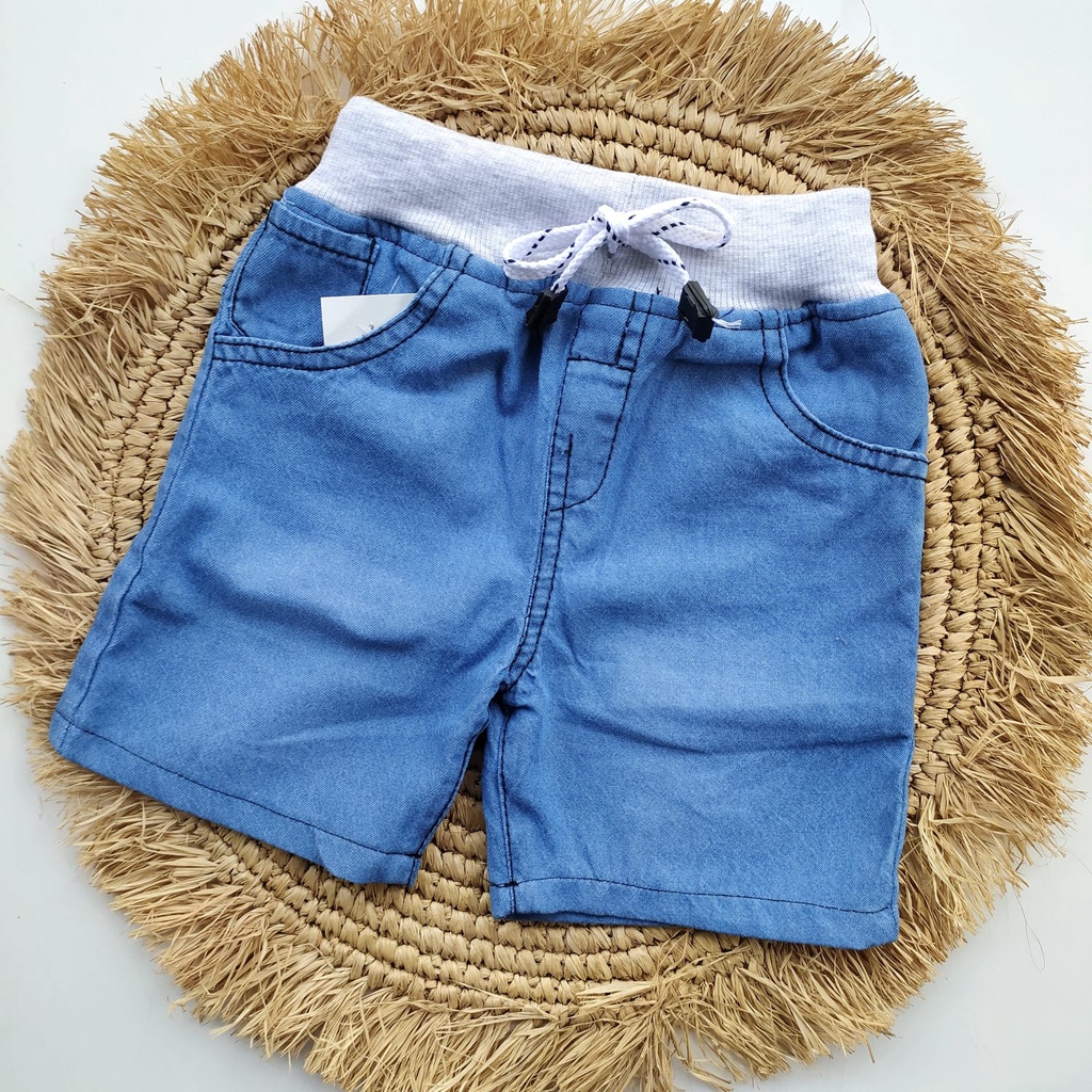 Celana Pendek Celpen Shortpants Jeans RIb Anak Laki Laki Cowok 2 3 4 5 Tahun
