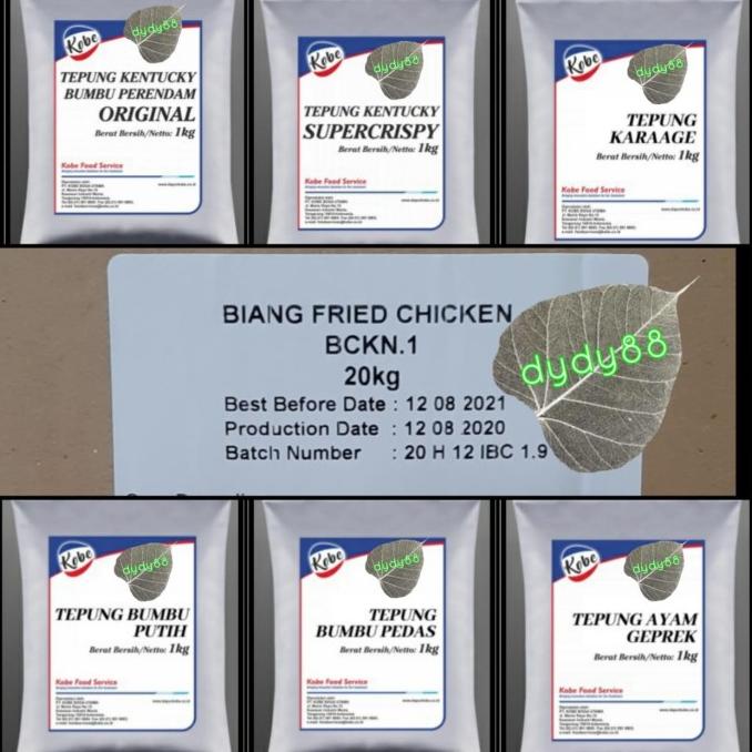 

[[COD]] kobe horeka tepung kentucky/biang/geprek/karage/putih/pedas/marinade TERJAMIN Kode 40