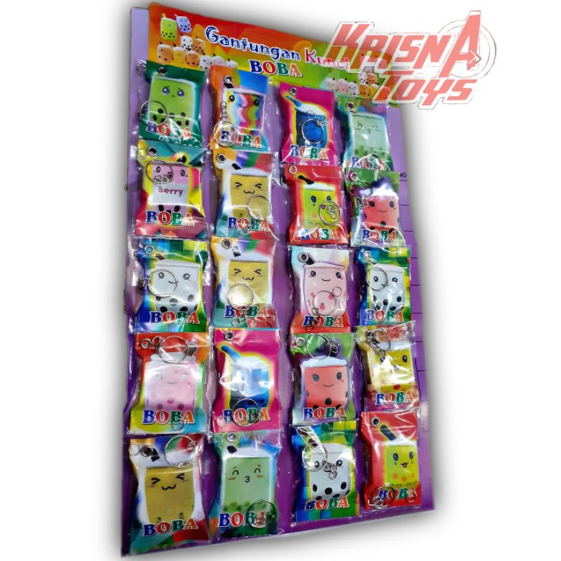 GANTUNGAN KUNCI KARAKTER BONEKA BOBA LUCU isi 20pcs/lembar