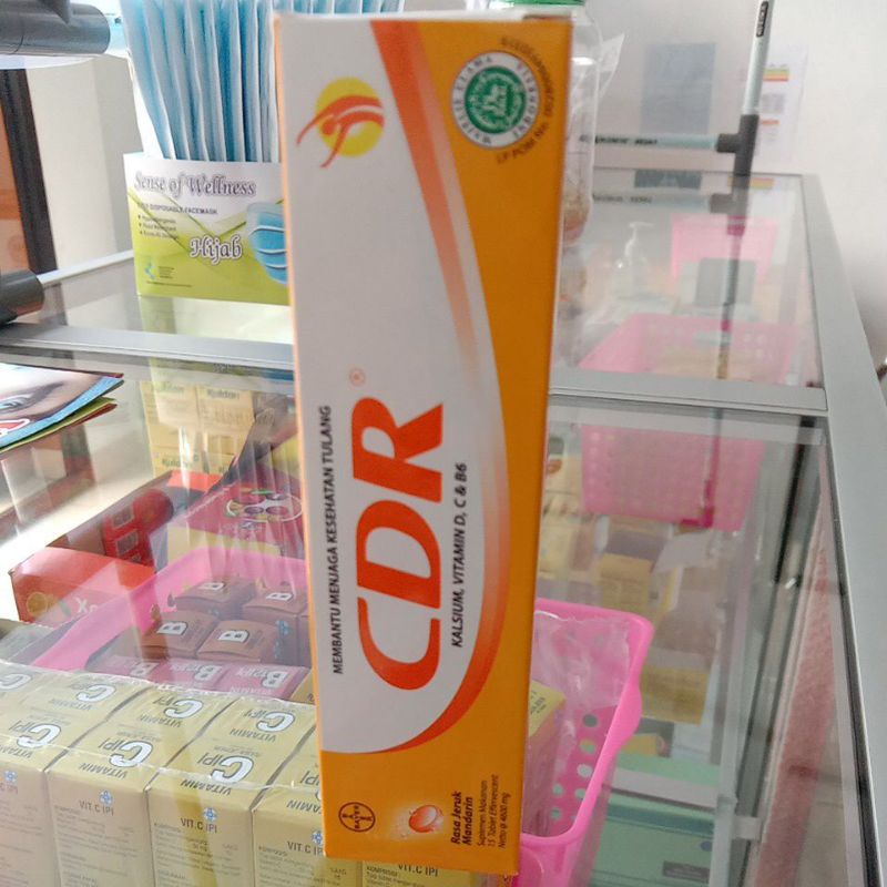 CDR Effervescent (kalsium, vitamin D, & B6)