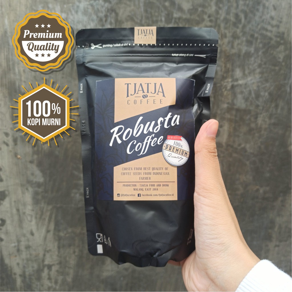 

Tjatja Coffee Robusta - Kopi Robusta Grade A - 200gr