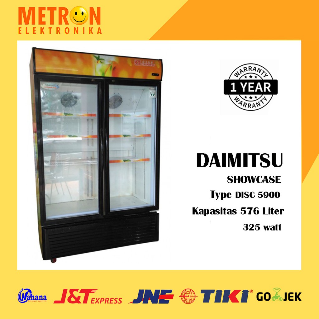 DAIMITSU DISC 5900 / SHOWCASE 576 LITER / LEMARI PENDINGIN / DISC5900