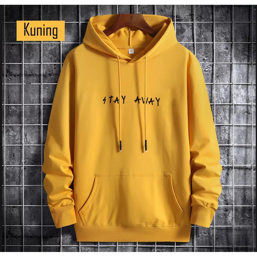 COD (BAYAR DITEMPAT SWEATER HODDIE STAY AWAY/ SWEATER HODDIE UNISEX - SWEATER HODDIE COTTON PREMIUM)