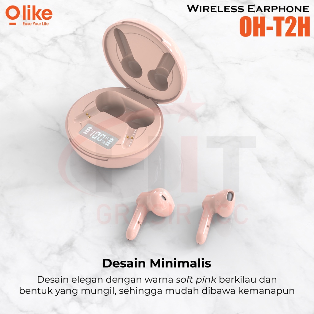 Olike Hero-T TWS Bluetooth 5.1 Earphone Ultra HD Audio Headset OH-T2H