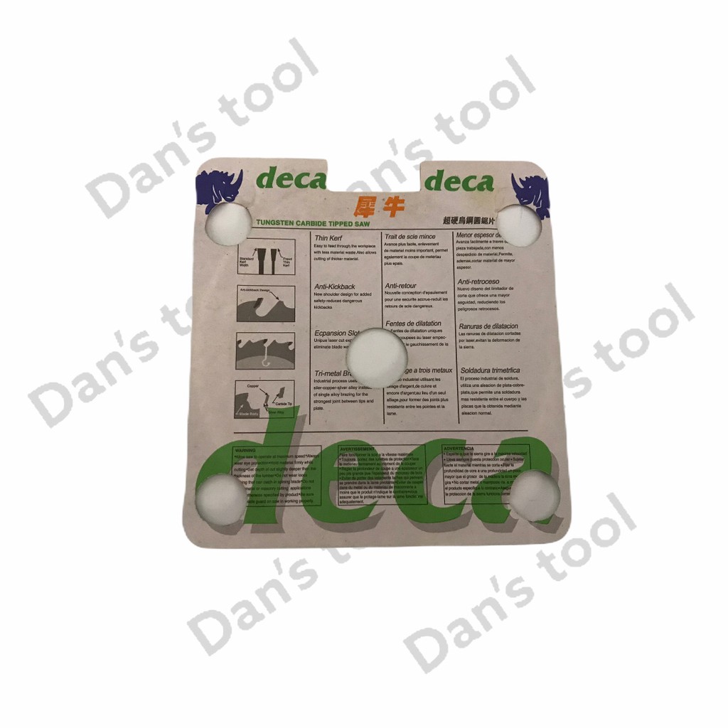 Multi Cutter DECA 4 inch 40T / Pemotong Serbaguna / TCT Saw Blade