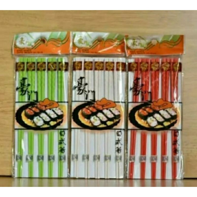 Sumpit melamin ulir warna 22 cm