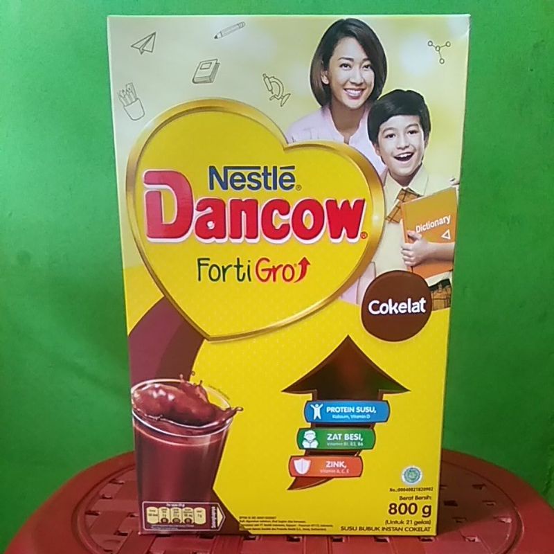 

Susu bubuk Nestle dencow denkow Dankow Dancow Fortigro rasa Instant full cream coklat cokelat 800gr