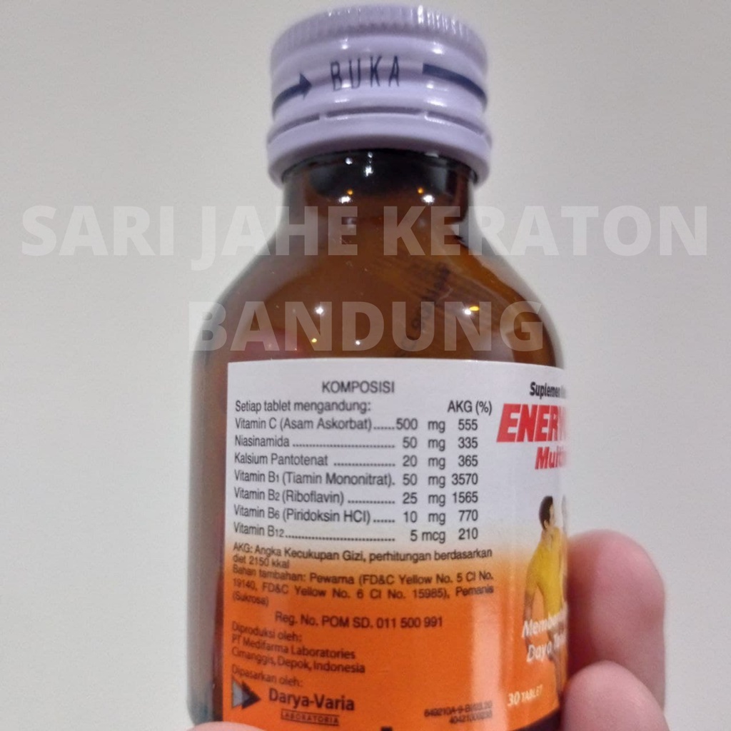 Enervon C Botol ISI 30 Tablet 100% Original ED PANJANG