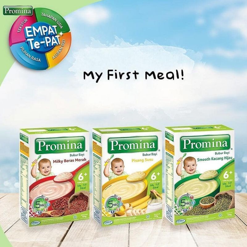 Promina Bubur Bayi 6 bulan 120gr - Promina Bubur Bayi Sereal