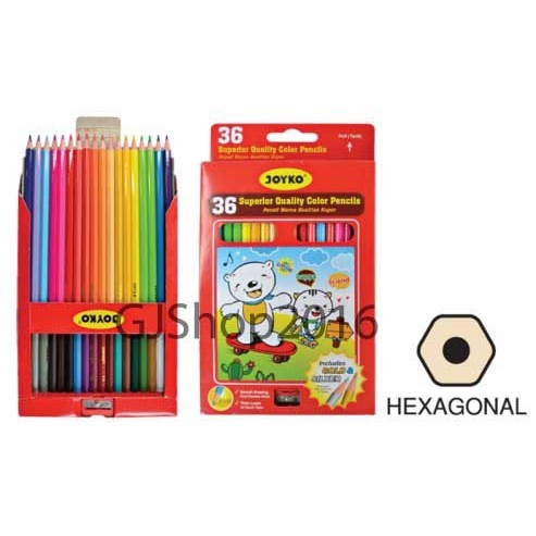 

WARNAPENSIL- PENSIL WARNA 36 JOYKO COLOUR PENCIL CP-36PB -PENSIL WARNA