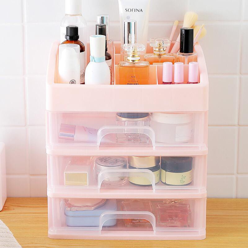 Rak Kosmetik / Rak Make Up / Rak Make Up Organizer Susun 3 Besar Dan Lebih Tebal