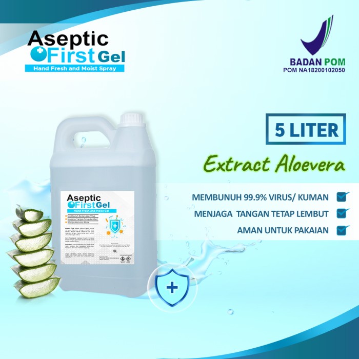 hand sanitizer daily aseptic first gel 5 liter