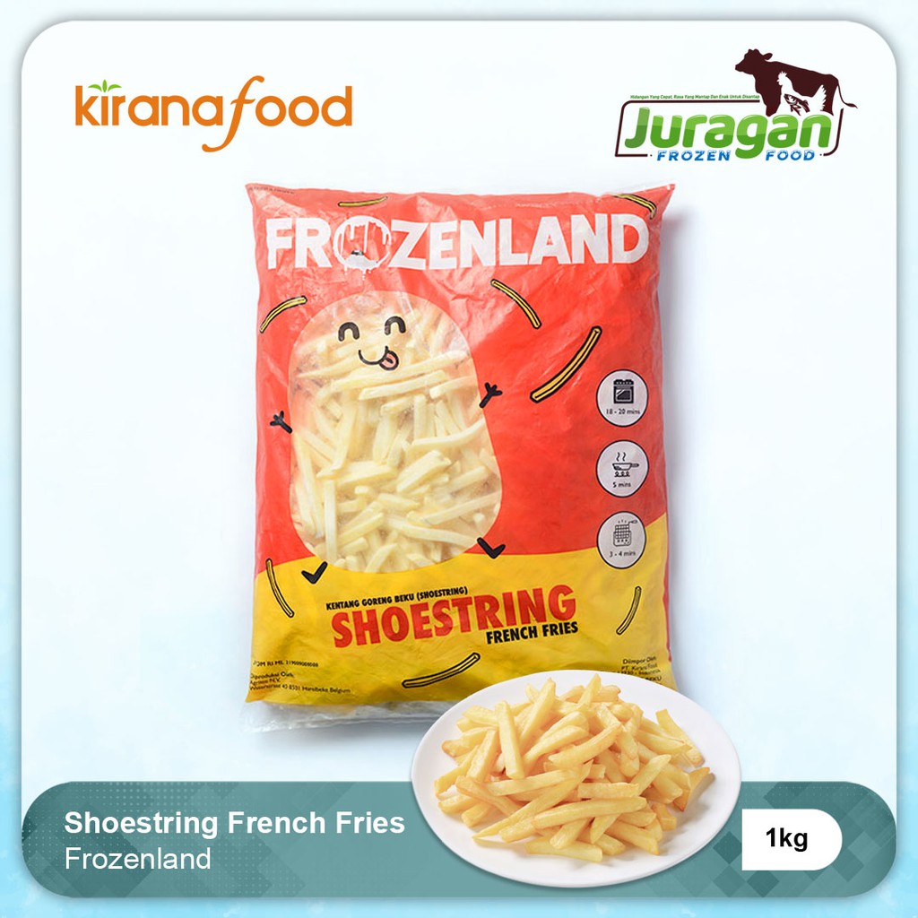 

Frozenland Shoestring French Fries - Kentang Goreng 1kg