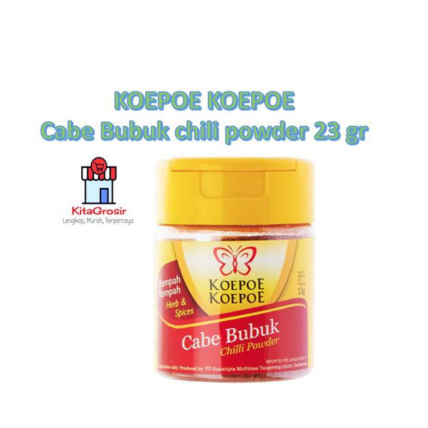 

BERKUALITAS! KOEPOE KOEPOE CABE BUBUK 23 gr chilli powder