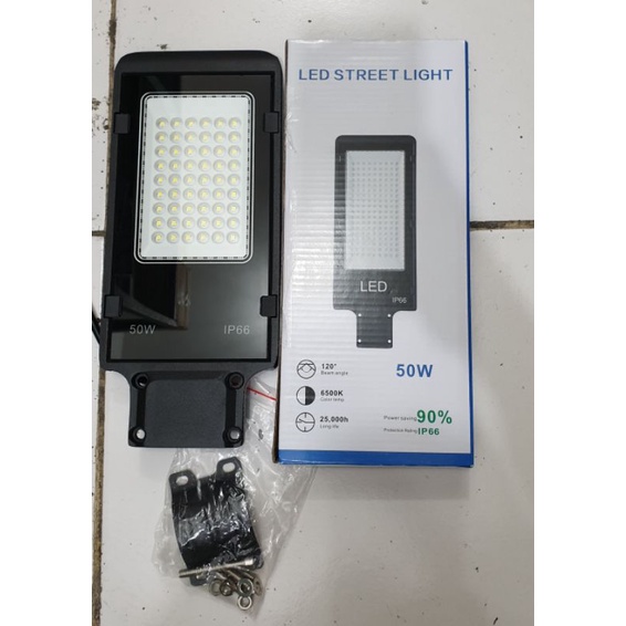 Lampu jalan pju led 50W. Ip66 50watt murni