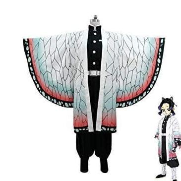 Promo Costume Cosplay Shinobu Kimetsu No Yaiba Haori Yukata Kimono