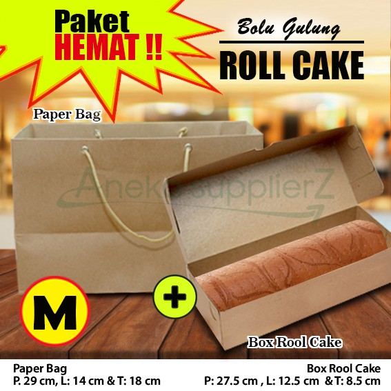 

Paket Combo Bolu Gulung M ( Box - Paper Bag ) (10 SET)
