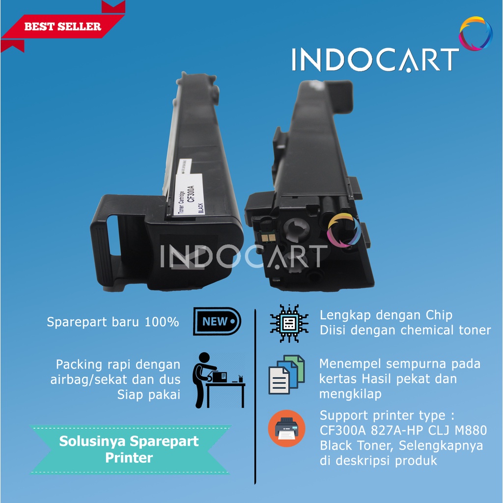 Toner Cartridge Compatible CF300A 827A-Printer LaserJet HP M880