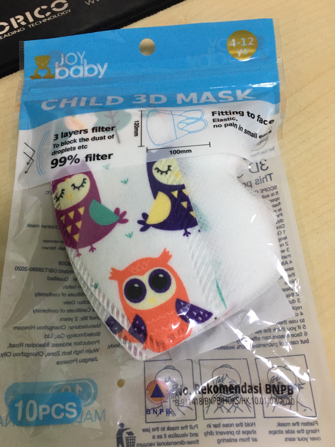 Masker Anak Kids Duckbill Motif 3ply Surgical Mask 4-12 Th - Ready Stock