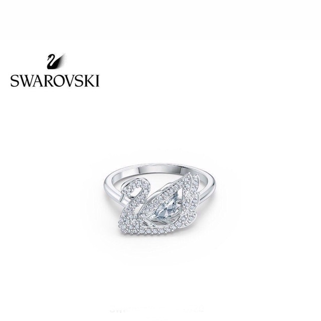 Swarovski iconic dancing swan ring