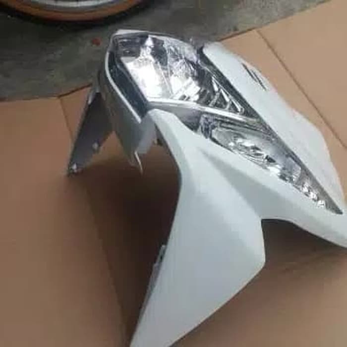 Tameng Beat Fi Putih 2012 2013 2014 2015 plus reflektor lampu