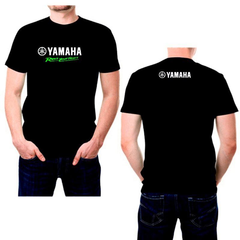 kaos otomotif baju tulisan yamaha revs your heart