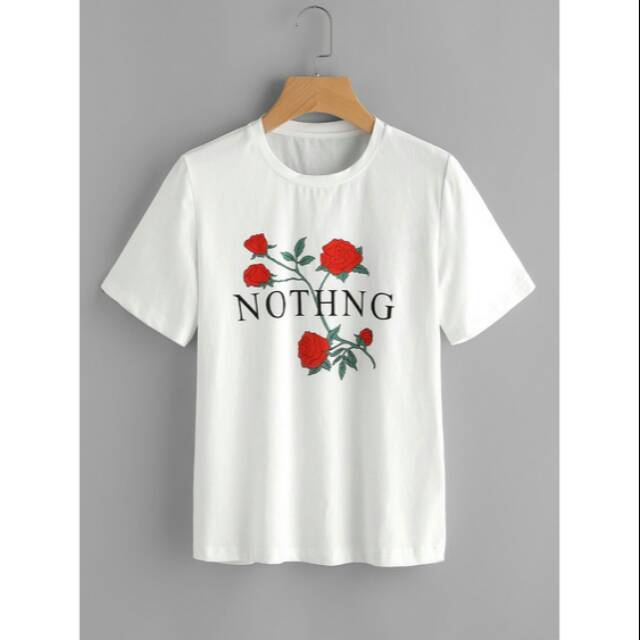 Nothing T-shirt Wanita / Kaos Wanita / Atasan Wanita / Tshirt