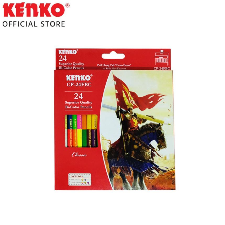 

[PRODUK MCFAB] Pensil Warna KENKO Bicolor 48 warna / Coloring Pencil VSJ
