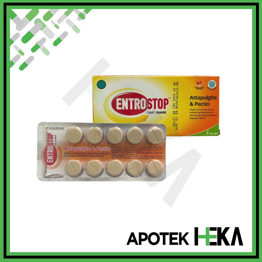 Entrostop Obat Diare Dus isi 20 Tablet/Strip isi 10 Tablet (SEMARANG)