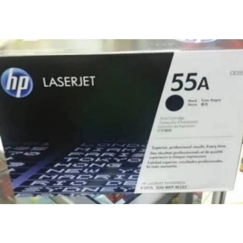 TONER HP LASERJET 55A CE255A BLACK ORIGINAL