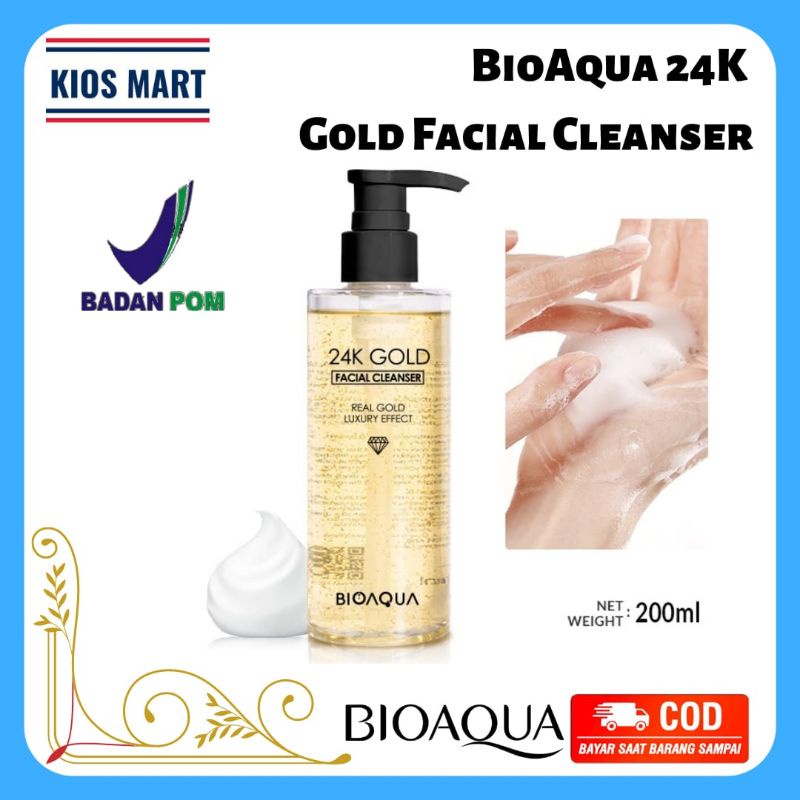 Bioaqua 24K Gold Facial Cleanser 200ml / Pembersih Wajah